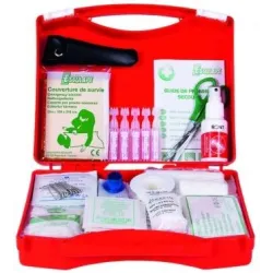 TROUSSE DE SECOURS 10 PERSONNES ROUGE ASEP BTP10