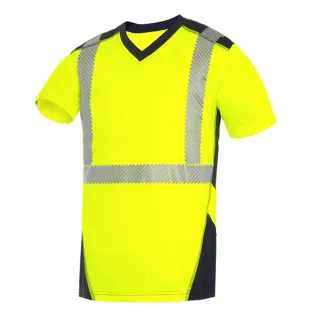 T-SHIRT HV POLYESTER RECYCLE MC CLASSE 2 130GR UPF 40+ BALI°