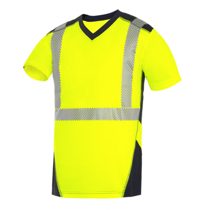 Chemises de sécurité réfléchissant Bande réfléchissante haute visibilité  pour la sécurité Polos Hi Vis chemise de travail - Chine T Shirt T-Shirt et  sécurité prix