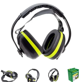Casque antibruit MAX700 SNR 32 dB avec double arceau pour industries et BTP