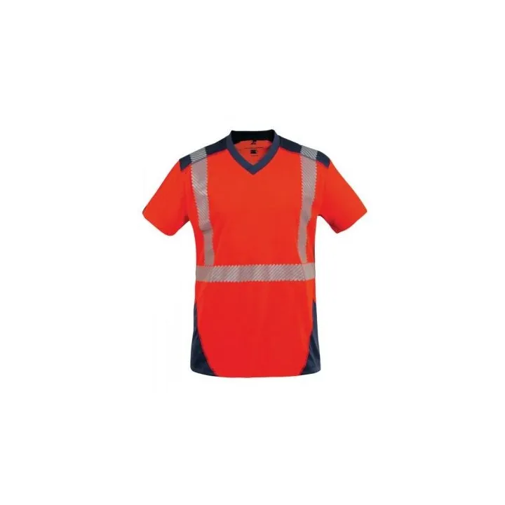 T-SHIRT HV POLYESTER RECYCLE MC CLASSE 2 130GR UPF 40+ BALI°