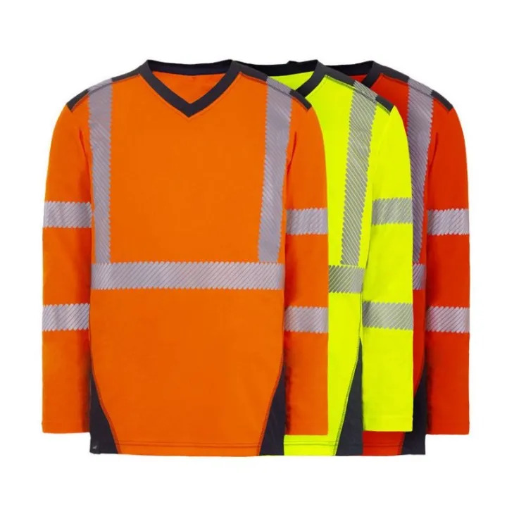 T-SHIRT HV POLYESTER RECYCLE ML CLASSE 3 135GR UPF 40+ BALI°