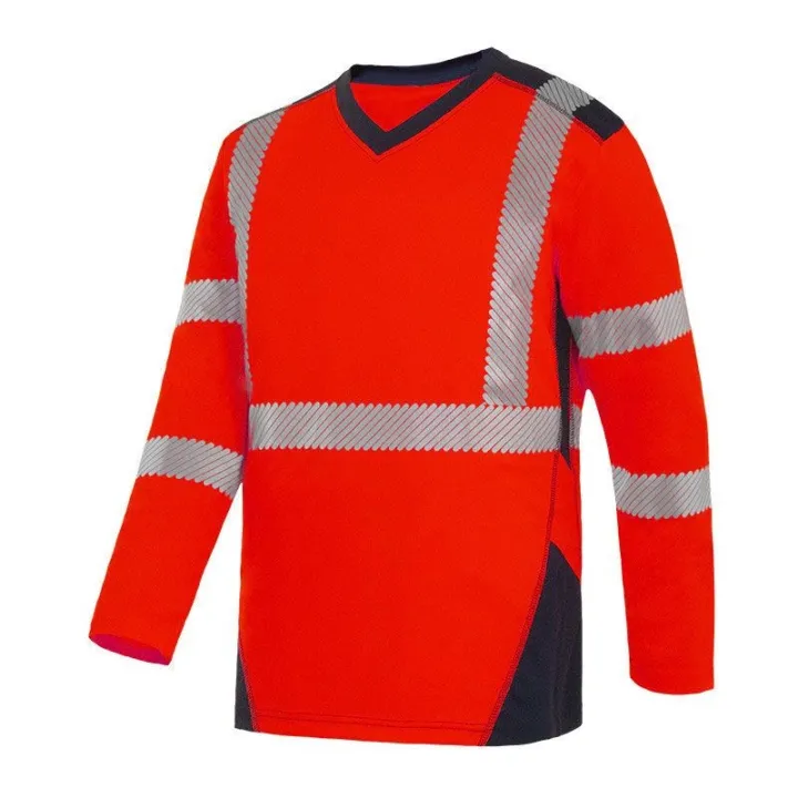 T-SHIRT HV POLYESTER RECYCLE ML CLASSE 3 135GR UPF 40+ BALI°