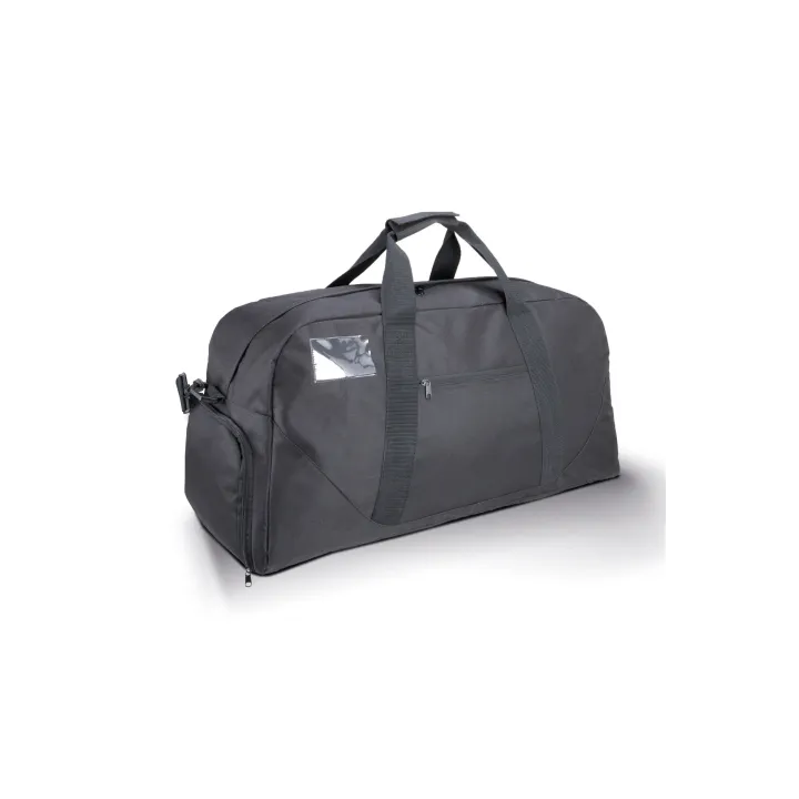 Sac paquetage polyester 600D avec compartiment chaussures, bandoulière amovible et anses renforcées