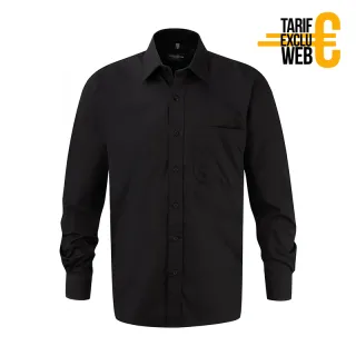 CHEMISE ML EN POPELINE PUR COTON RU936M