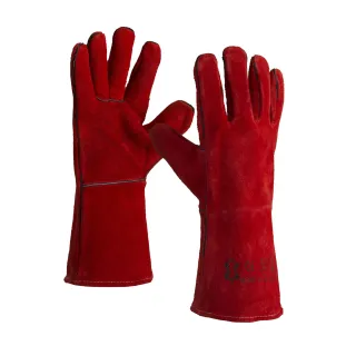 GANTS SOUDEUR ANTI-CHALEUR ROUGE FIBRE KEVLAR SACOBEL- TU SACOBEL