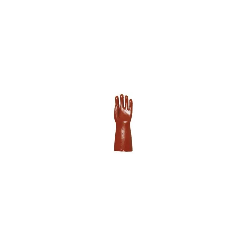 GANTS PVC ROUGE 36 CM AVEC MANCHETTE SACLA GANTS PVC ROUGE 36 CM AVEC MANCHETTE SACLA
