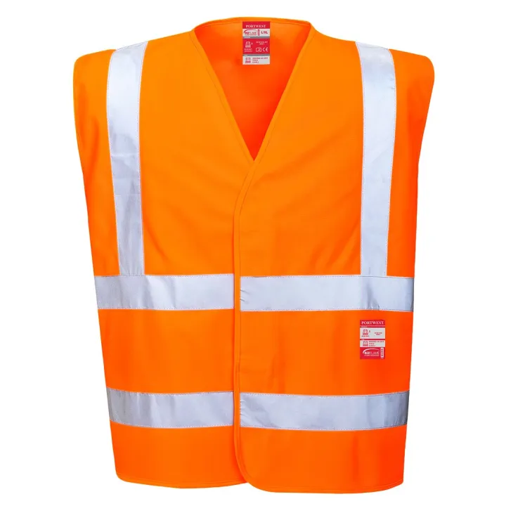 Gilet haute visibilité ignifugé sans métal pour une sécurité et une mobilité optimales