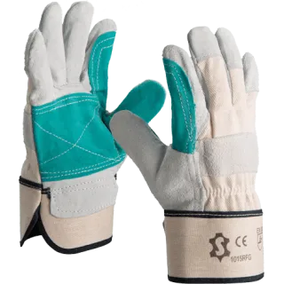 Gants docker 1015RFG en cuir croûte de bovin – robustesse et confort pour travaux lourds
