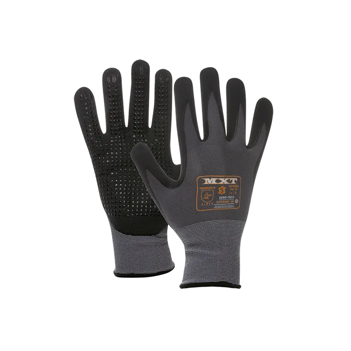 Gants de manutention précision enduction nitrile micro-mousse avec picots - Confort et sécurité