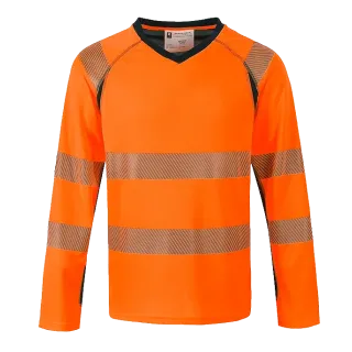 T-SHIRT HV 100% POLY RECLYCLE ML CLASSE 2 UPF 50+TO7