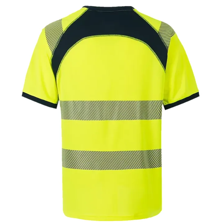 T-SHIRT HV 100% POLY RECLYCLE MC CLASSE 2 UPF50+ TO7