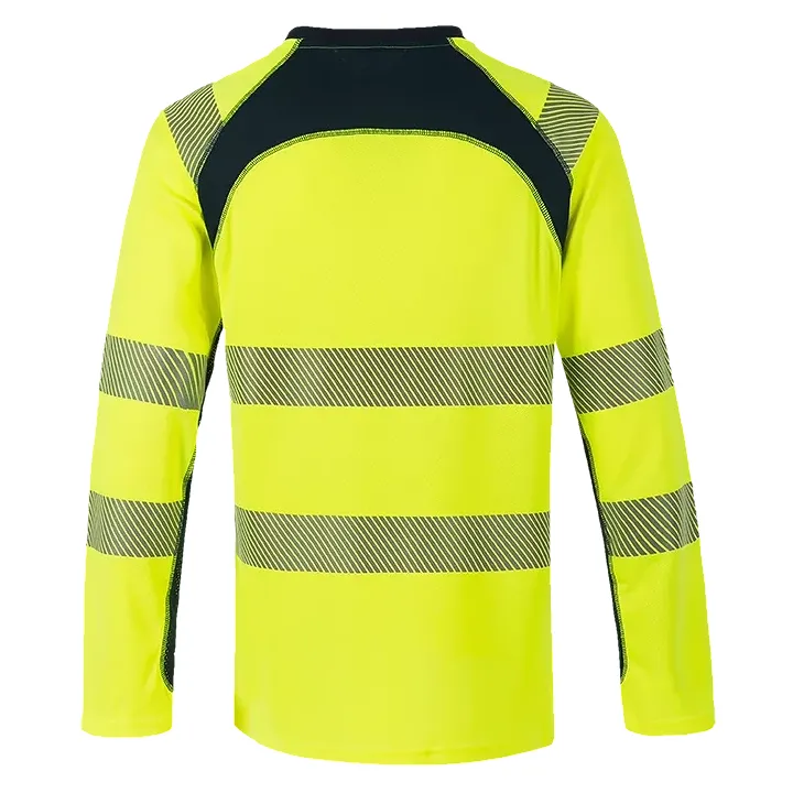 T-SHIRT HV 100% POLY RECLYCLE ML CLASSE 2 UPF 50+TO7