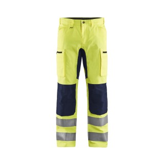 Pantalon artisan haute visibilité avec parties stretch et renforts CORDURA®