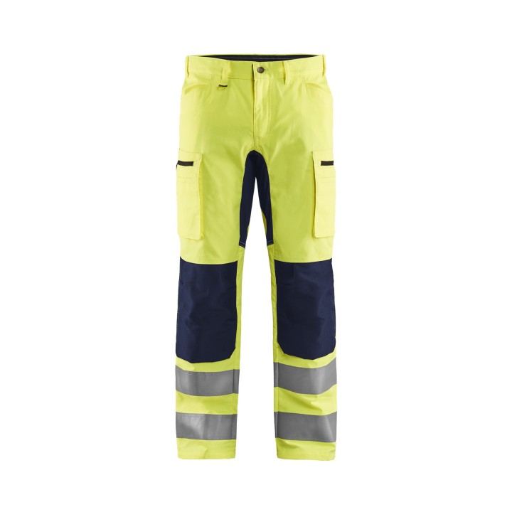 Pantalon artisan haute visibilité avec parties stretch et renforts CORDURA®