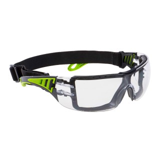 Lunettes de sécurité Tech Look Plus avec mousse amovible et bande élastique