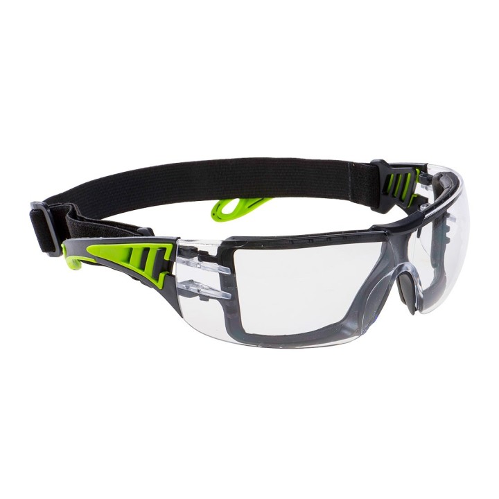 Lunettes de sécurité Tech Look Plus avec mousse amovible et bande élastique