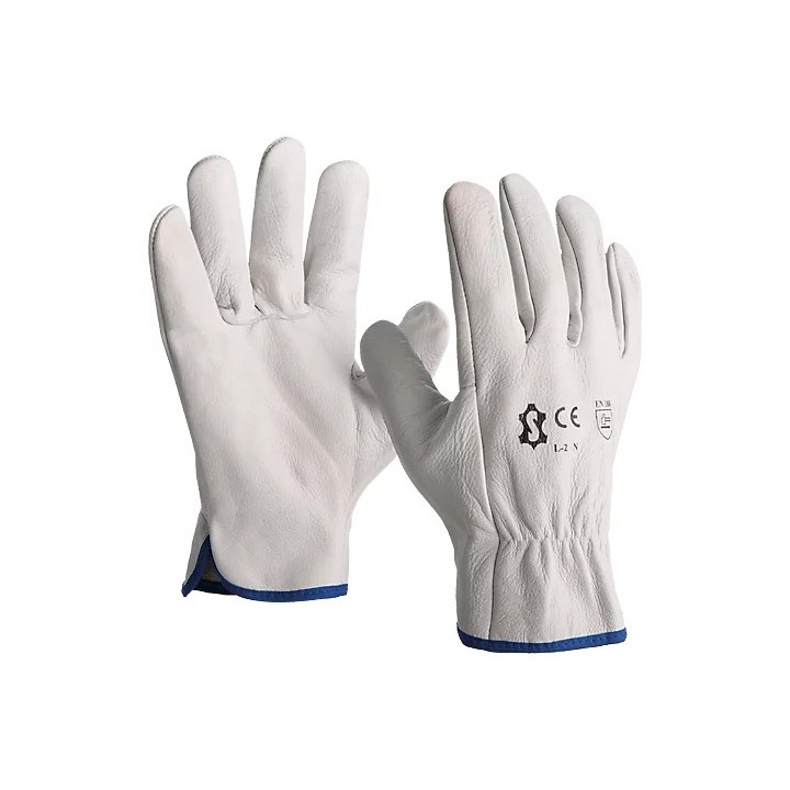 Gants manutention cuir résistant et souple