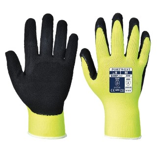 Gants Grip Hi-Vis A340 en latex mousse – visibilité, confort et adhérence optimale