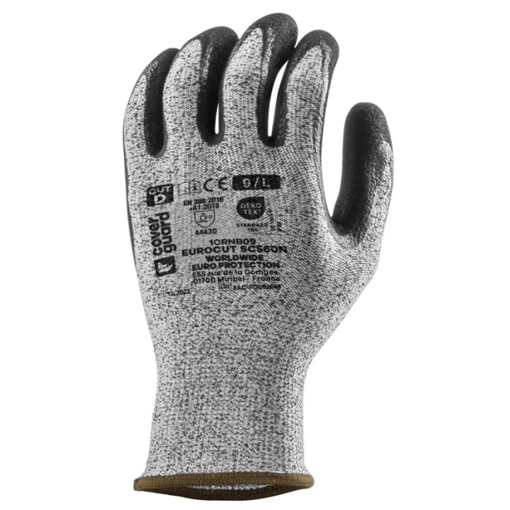 Gants Eurocut SC560N : protection contre les coupures et adhérence en milieux gras et huileux