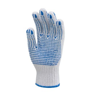 Gant de manutention tricoté sans couture avec picots PVC pour grip optimal