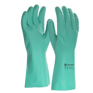 Gants nitrile 9232 avec doublure coton – protection chimique et alimentaire, confort optimal