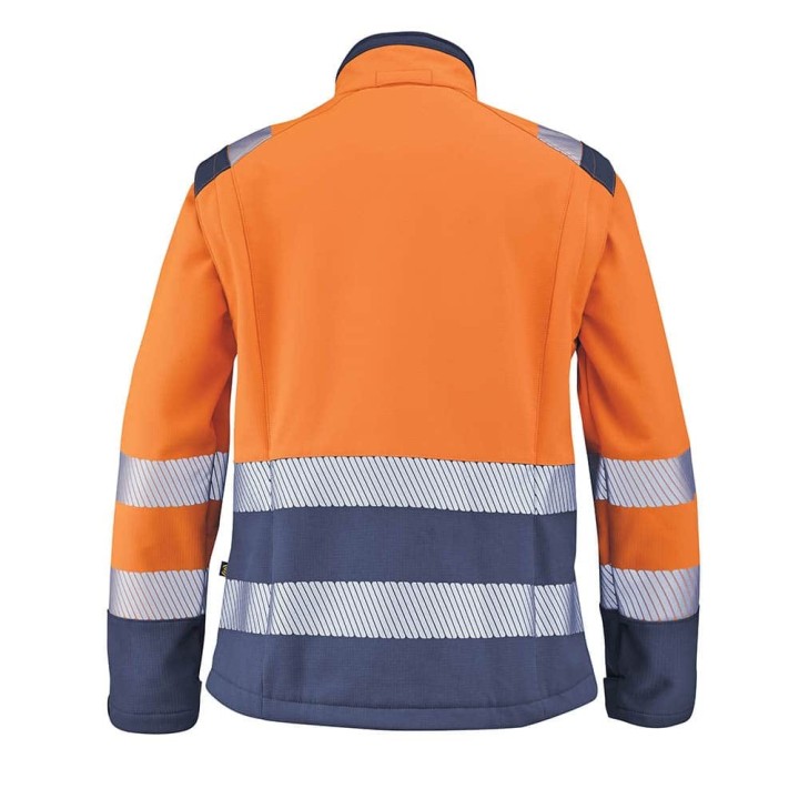 VESTE SOFTSHELL RIPSTOP HV F MANCHES AMOVIBLES CLASSE 2 360GR TIAN