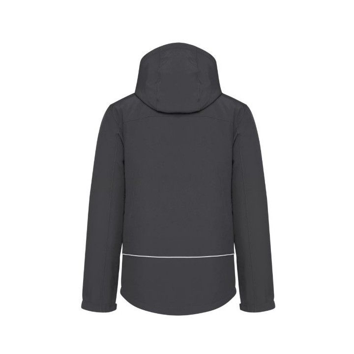 PARKA HOMME SOFTSHELL DOUBLEE 3 COUCHES CAPUCHE AMOVIBLE K650