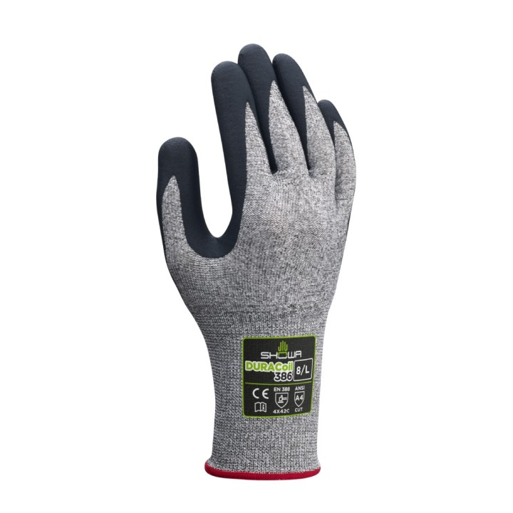 GANTS ANTI-COUP END NITRILE PAUME 4X42C DURACOIL 386° 