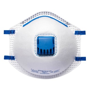 Masque FFP2 jetable avec soupape – protection respiratoire renforcée contre poussières fines et vapeurs